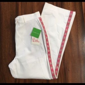 Lilly Pulitzer Women's Size 8 Stretch Capri White